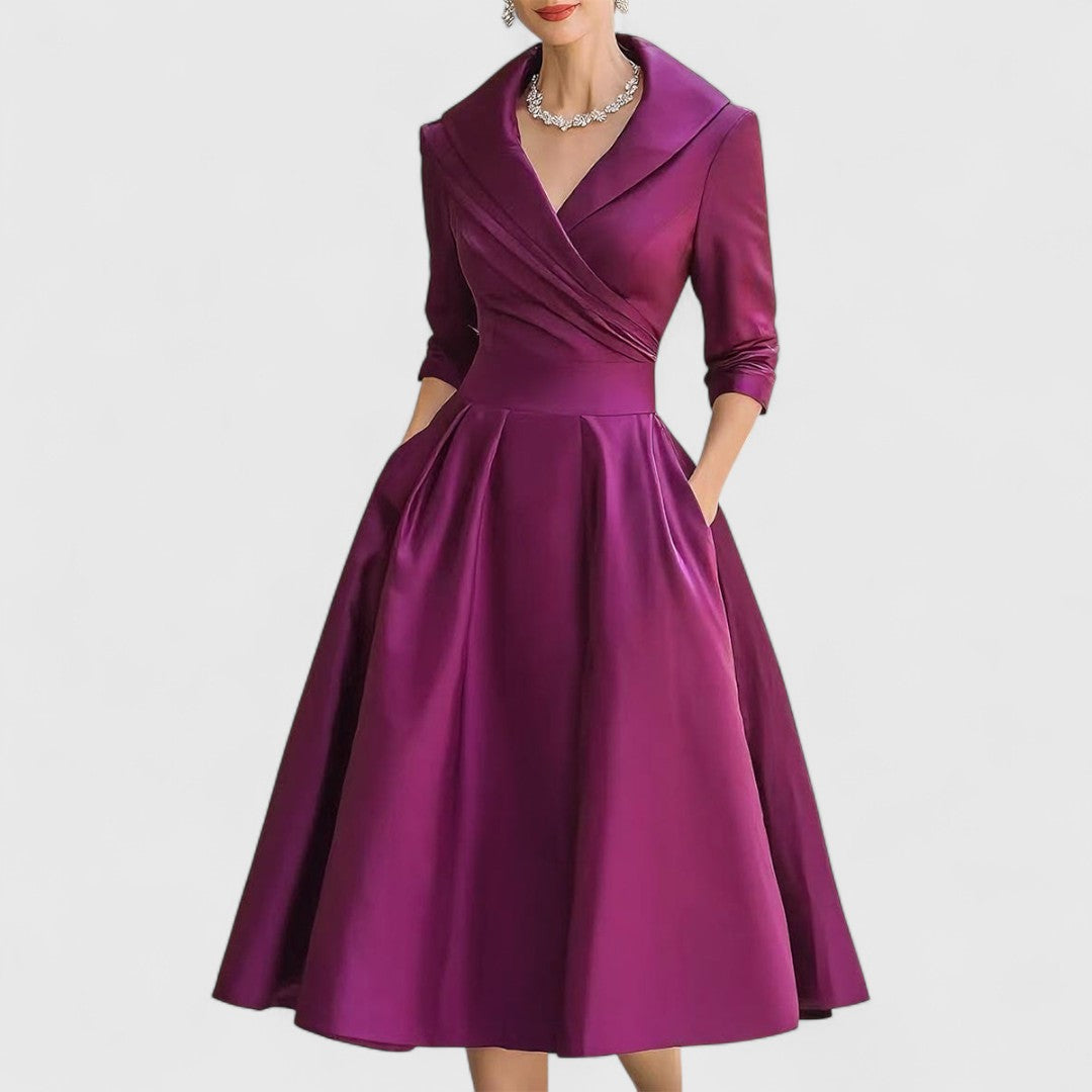 Ashley | Elegant Silhouette Midi Dress