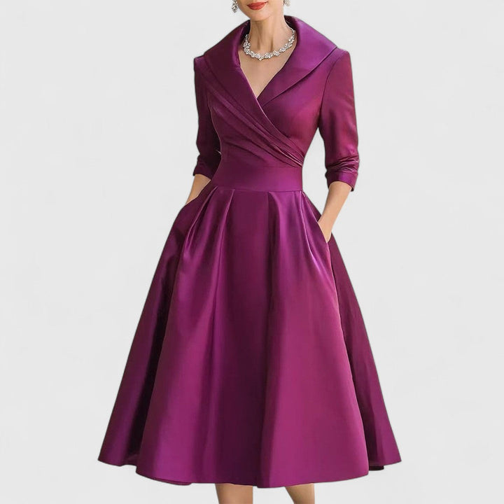 Ashley | Elegant Silhouette Midi Dress