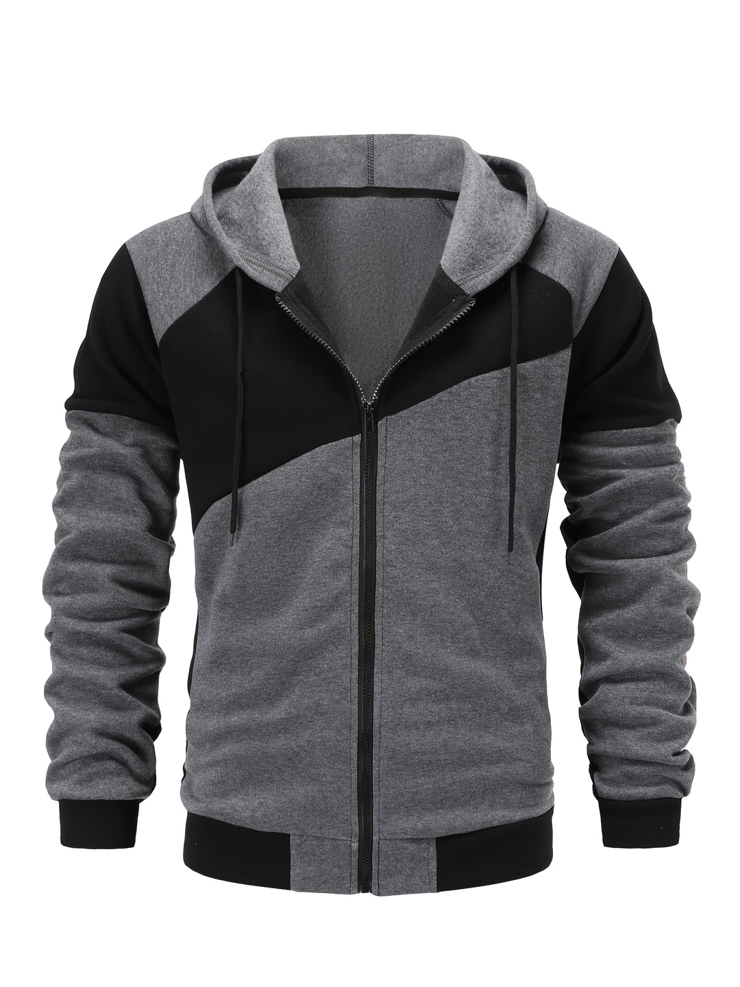 Carter | Color Block Zip-Up Hooded Jacket