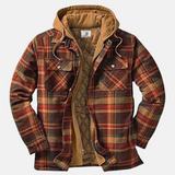 Clayton | Rugged Hooded Plaid Jacket