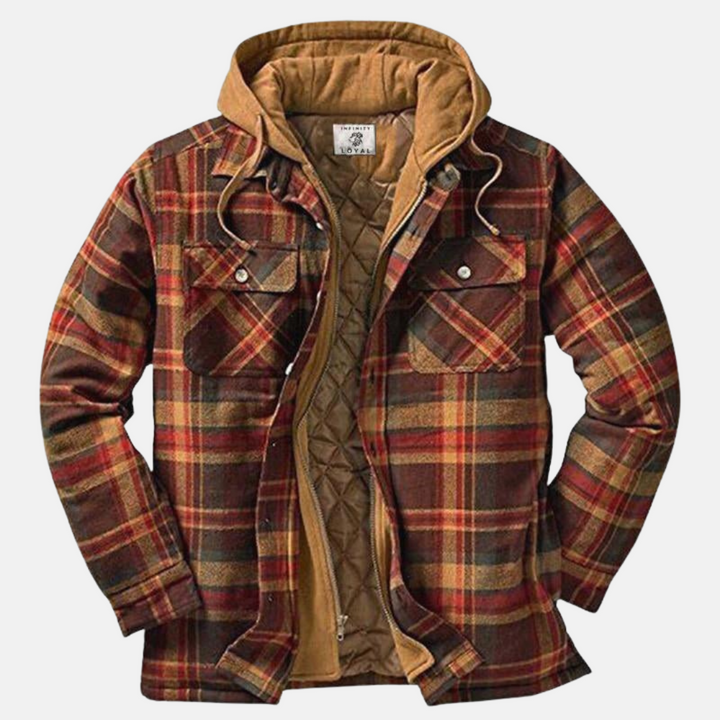Clayton | Rugged Hooded Plaid Jacket