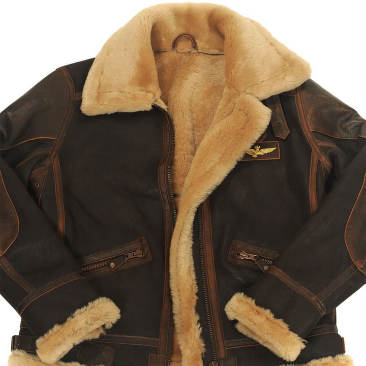 Hayes | Shearling-Lined Aviator Jacket