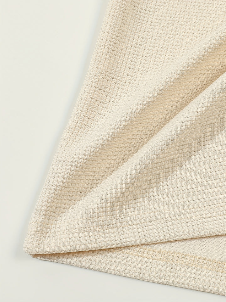 Dominic | Refined Textured Henley Shirt