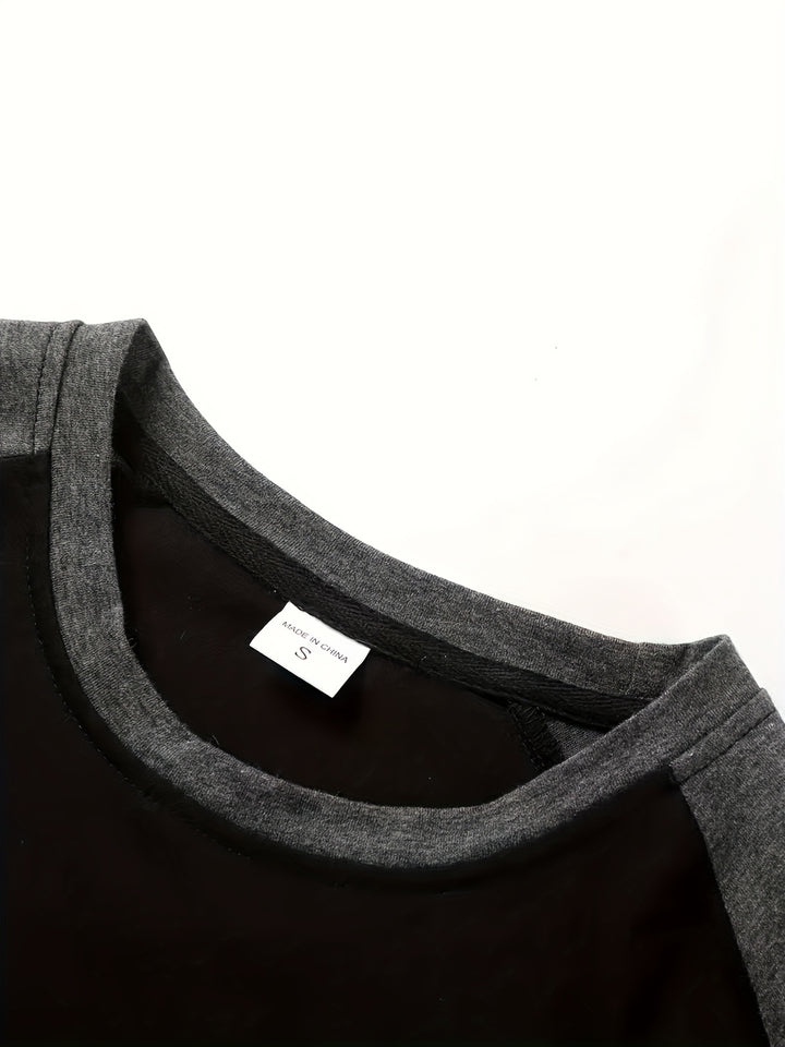 Roman | Two-Tone Raglan Long Sleeve Top