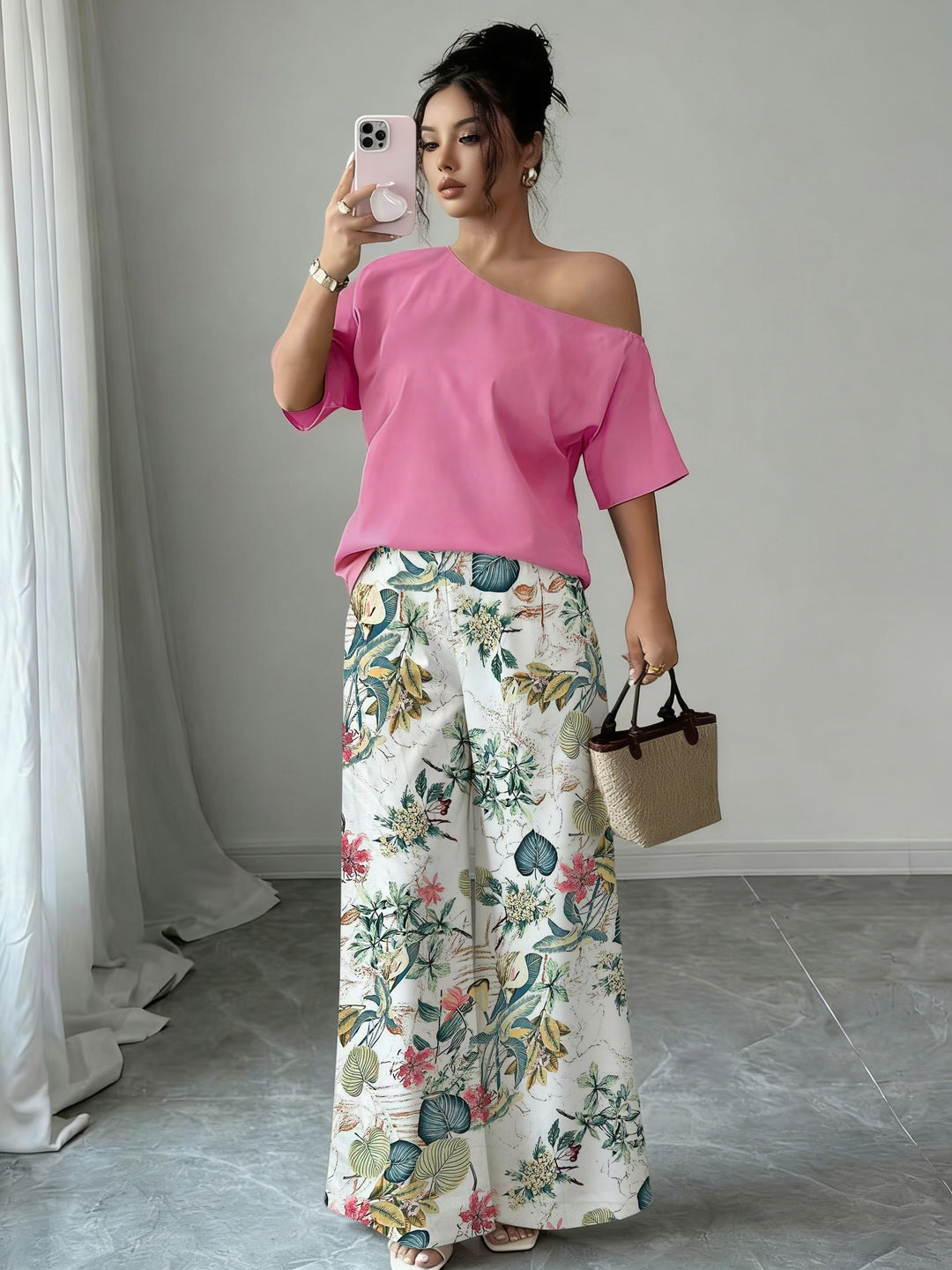 Rosabel | Off-Shoulder Floral Two-Piece Set