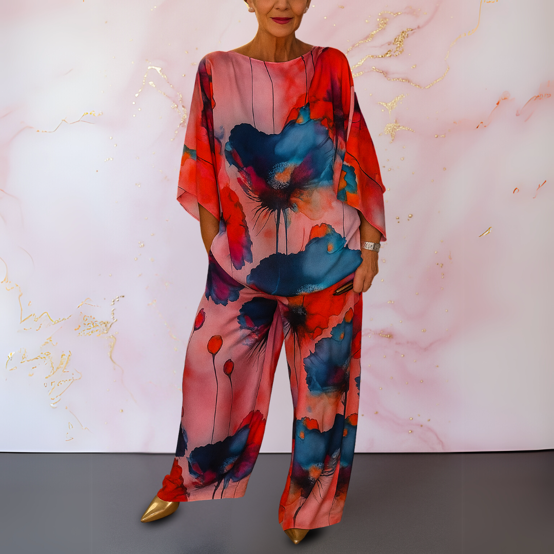 Harlow | Elegant Satin Two Piece Set