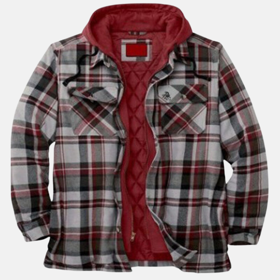 Clayton | Rugged Hooded Plaid Jacket