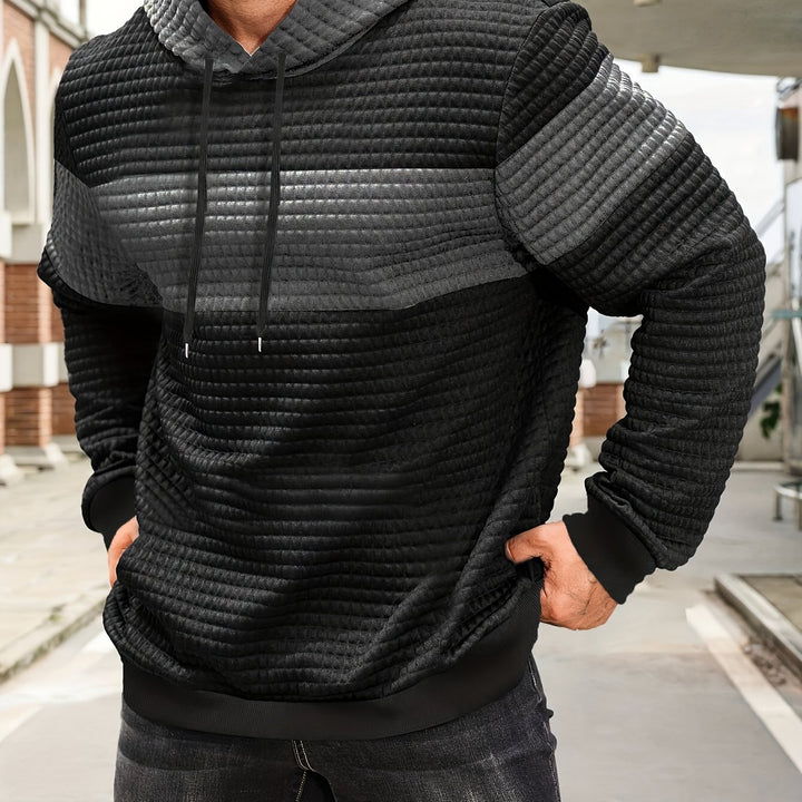 Braxton | Textured Pullover Hoodie