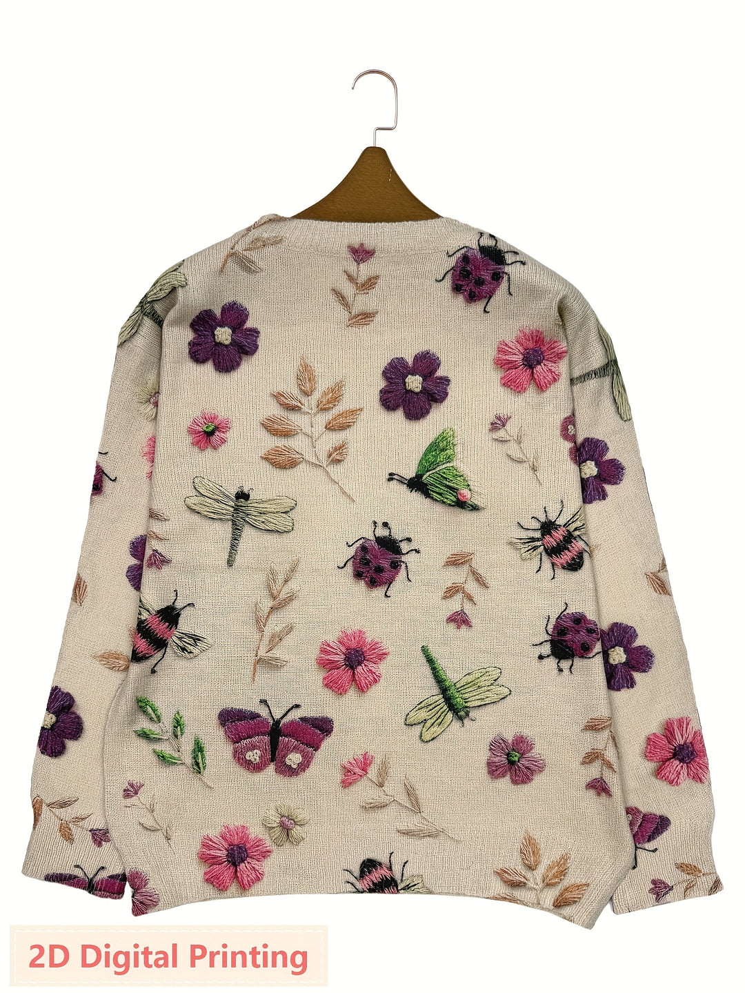 Cynthia | Botanical Crew Neck Sweater