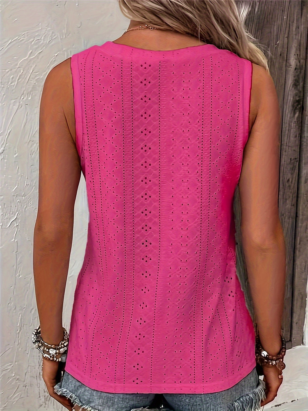 Juniper | Eyelet Sleeveless Tank Top