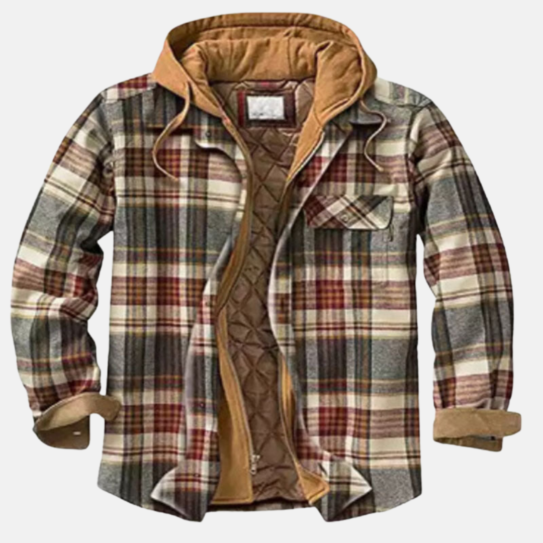 Clayton | Rugged Hooded Plaid Jacket