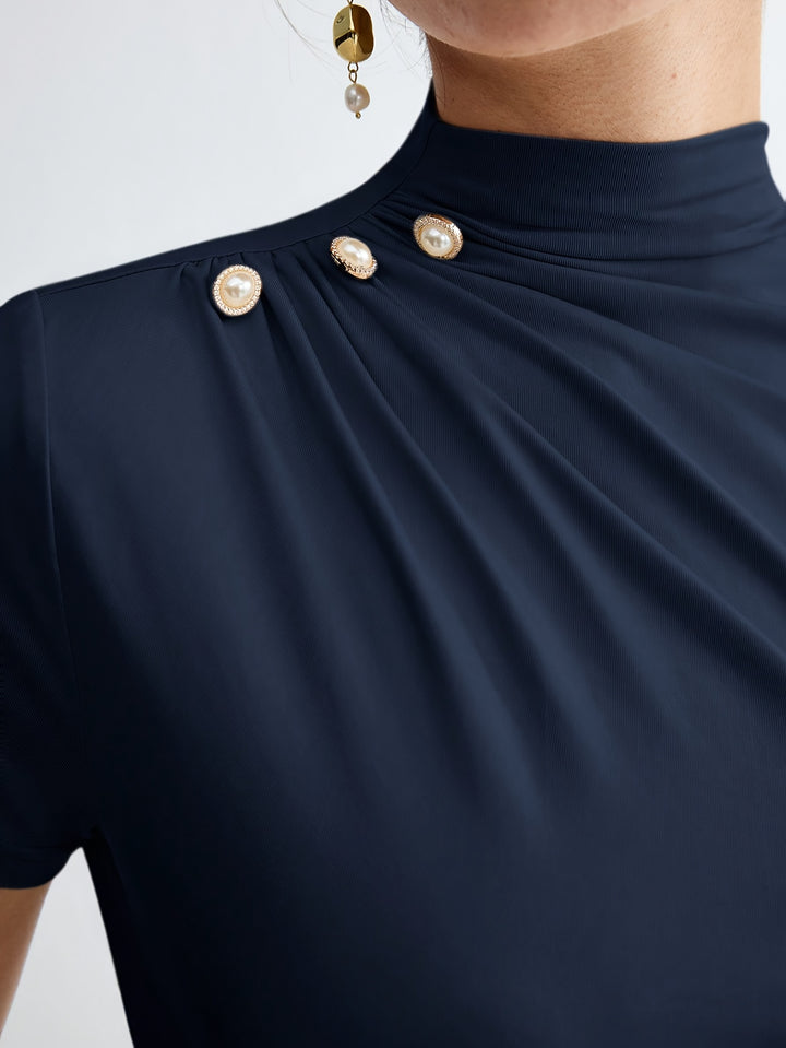 Larissa | Refined Mock-Neck Top
