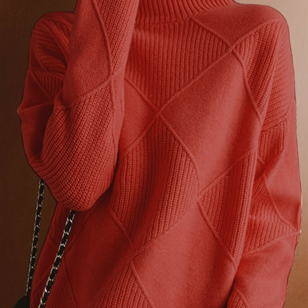 Maren | Textured Turtleneck Sweater