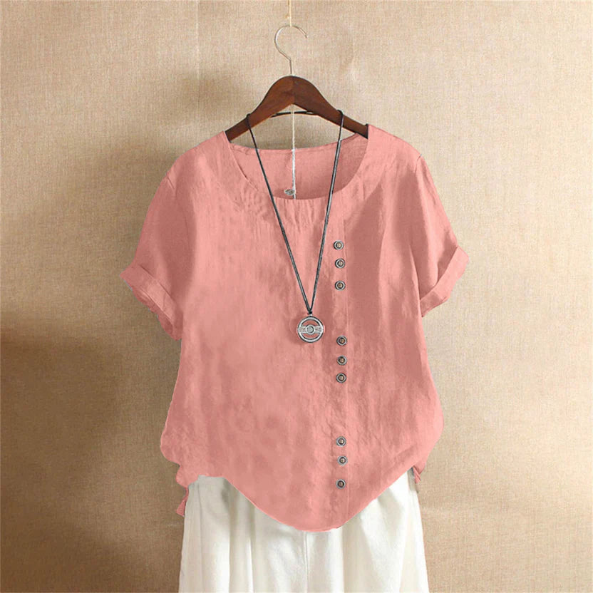 Olivia | Classic Button Detail Blouse