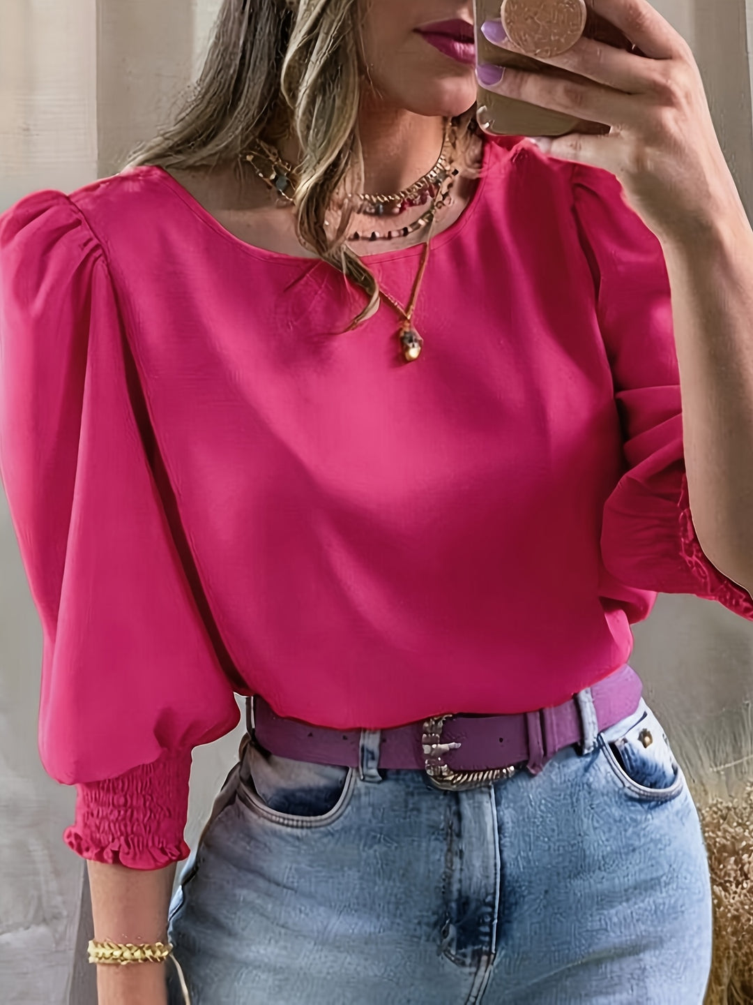 Maren | Refined Puff-Sleeve Blouse