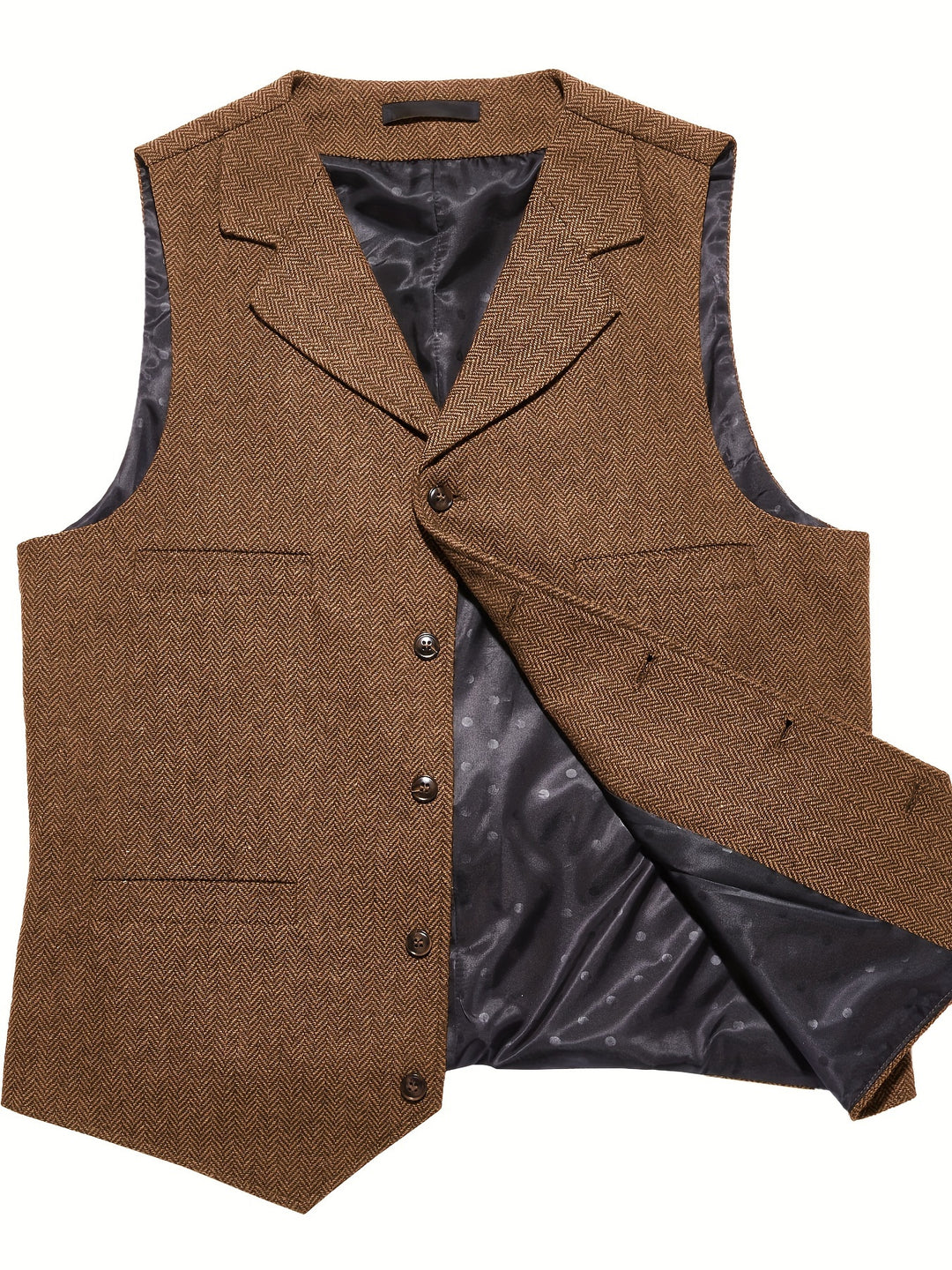 Ambrose | Herringbone Tailored Waistcoat