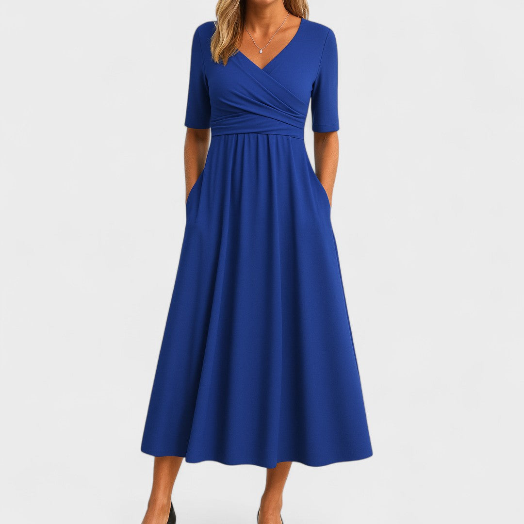Maddison | Elegant Pleated Midi Dress