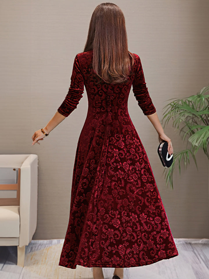 Avery | Elegant V-Neck Maxi Dress