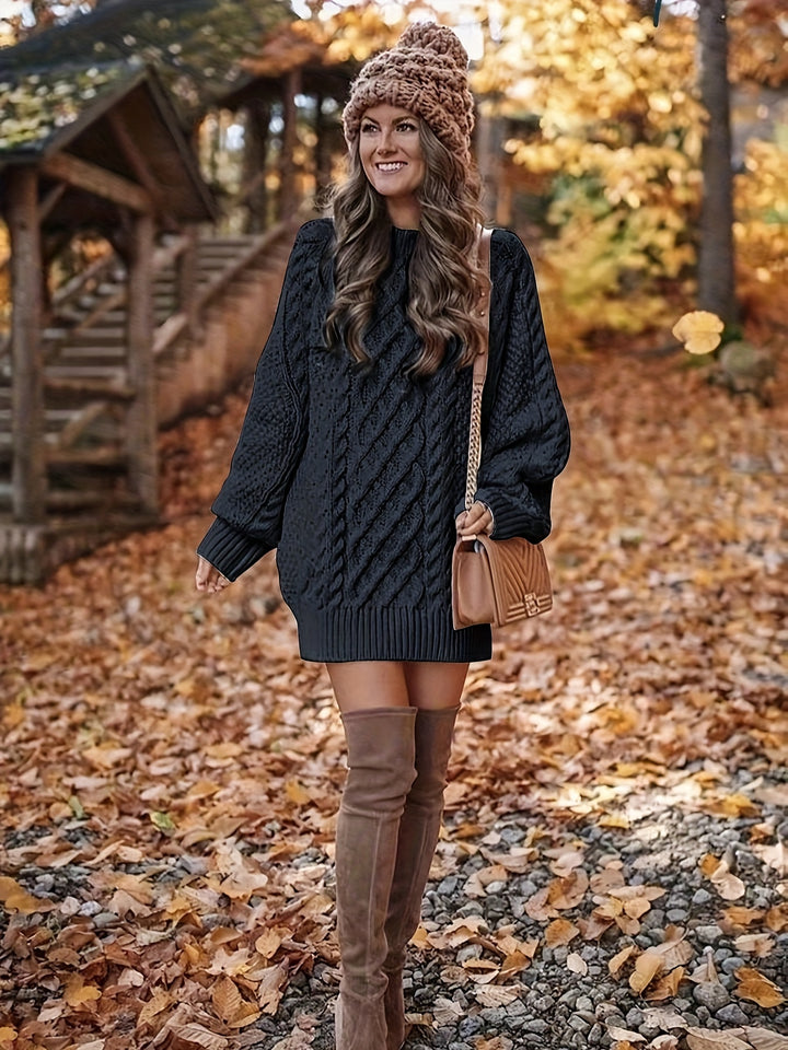 Tabitha | Cozy Cable-Knit Sweater Dress