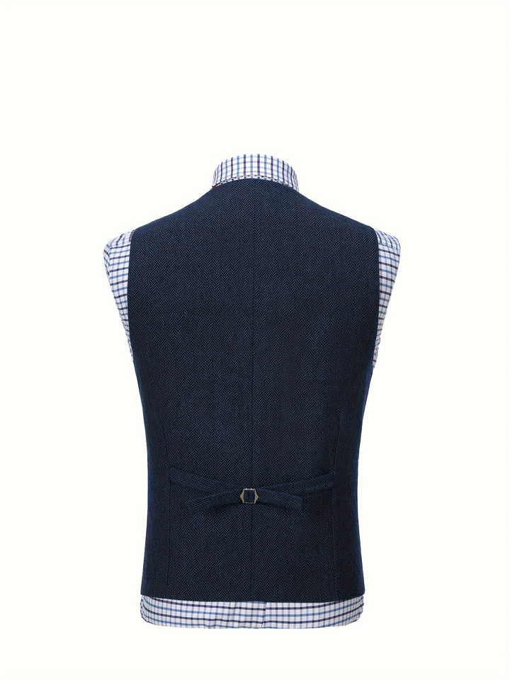Waylon | Heritage Herringbone Vest