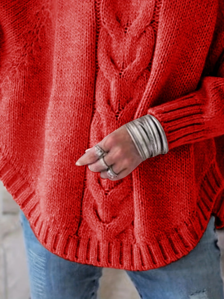 Sabina | Cozy Cable-Knit High-Neck Sweater