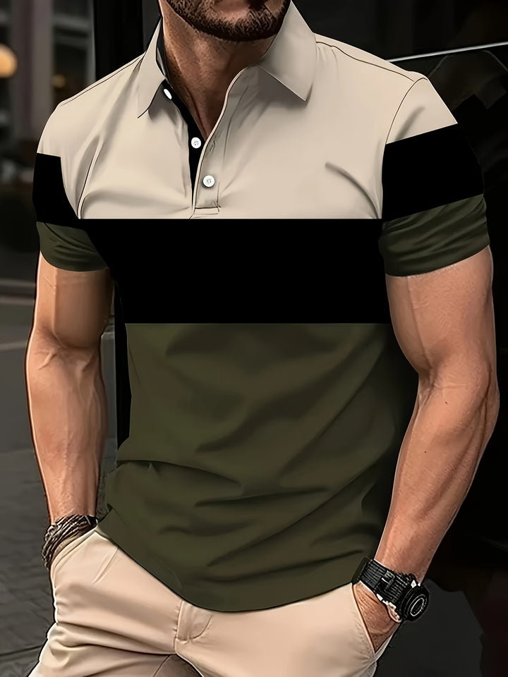Theodore | Color-Block Short Sleeve Polo