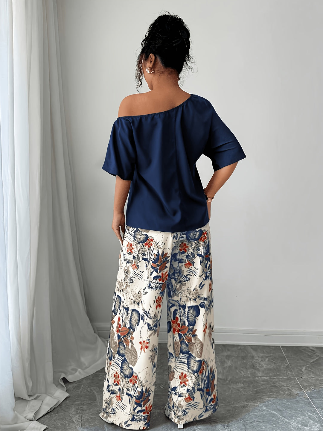 Rosabel | Off-Shoulder Floral Two-Piece Set