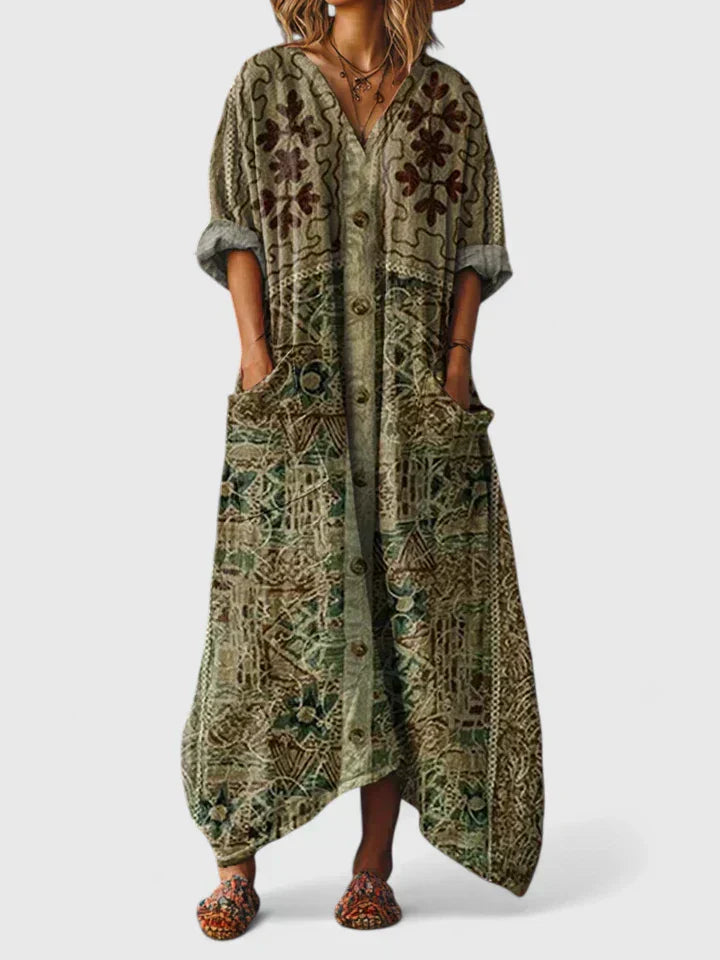 Aurora | Elegant Oversized Pocket Dress