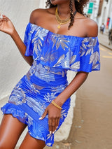 Yvonne | Off-Shoulder Ruffle Dress