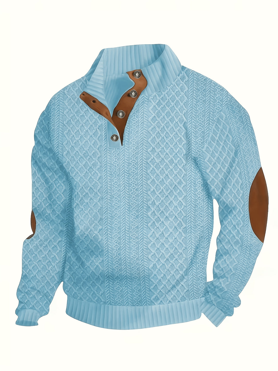 Rupert | Cable-Knit Stand Collar Sweater