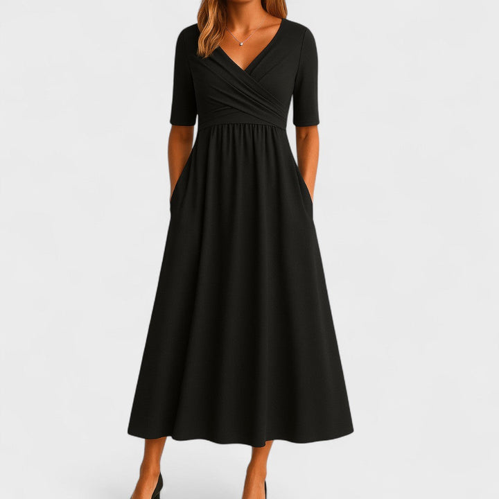 Maddison | Elegant Pleated Midi Dress