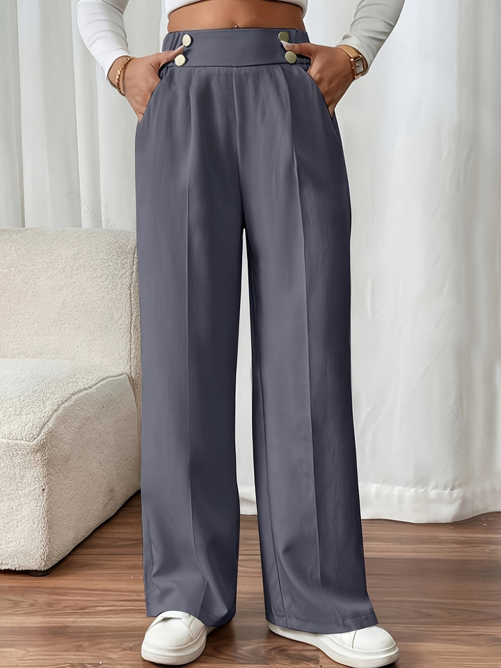 Adrienne | High-Waisted Wide-Leg Trousers