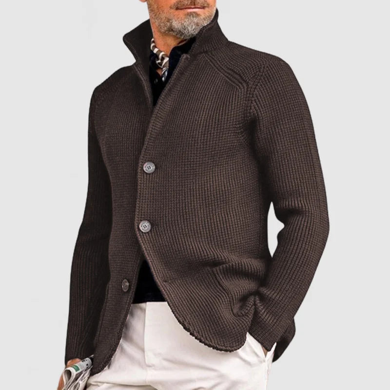 Leander | Sophisticated Ribbed Knit Cardigan