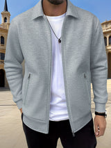 Charles | Textured Full-Zip Jacket