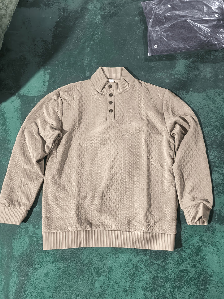 Rupert | Cable-Knit Stand Collar Sweater