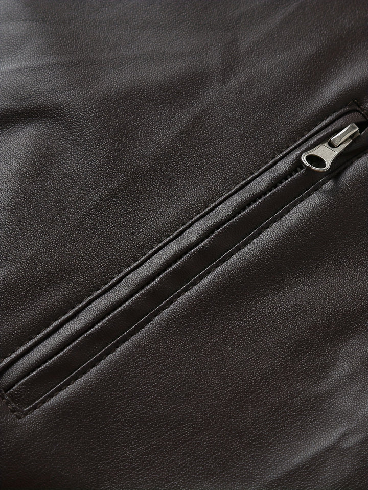 Dominic | Classic Stand-Collar Moto Jacket