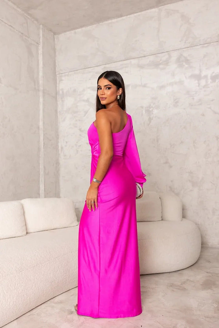 Samantha | Elegant One Shoulder Evening Dress