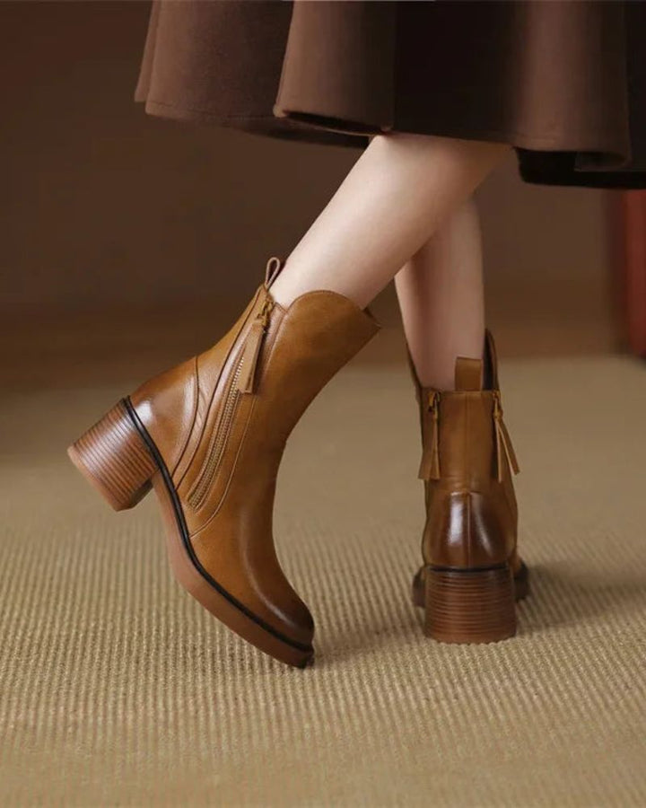 Harper | Elegant Ankle Zip Boots
