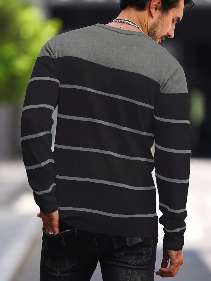 Bennington | Classic Striped Crew Neck Sweater