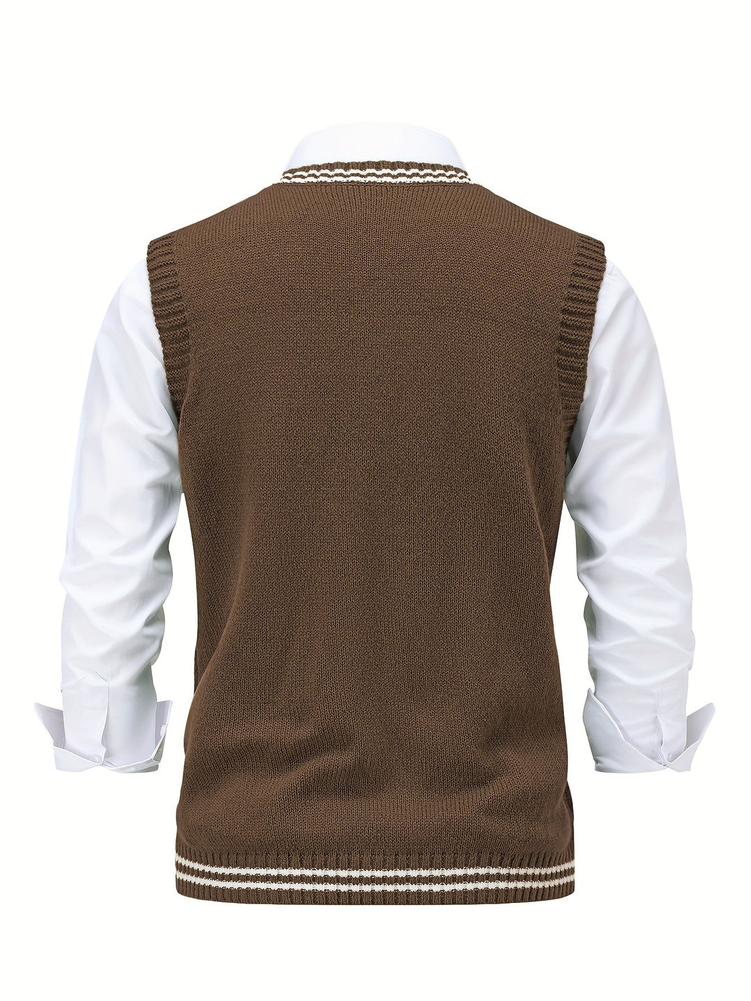 Graham | Cable-Knit V-Neck Vest