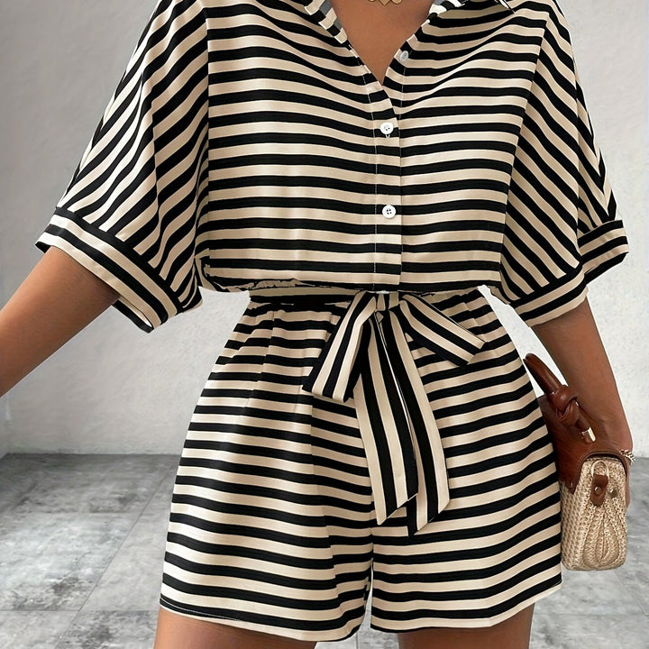 Camilla | Relaxed Striped Romper