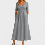 Maddison | Elegant Pleated Midi Dress