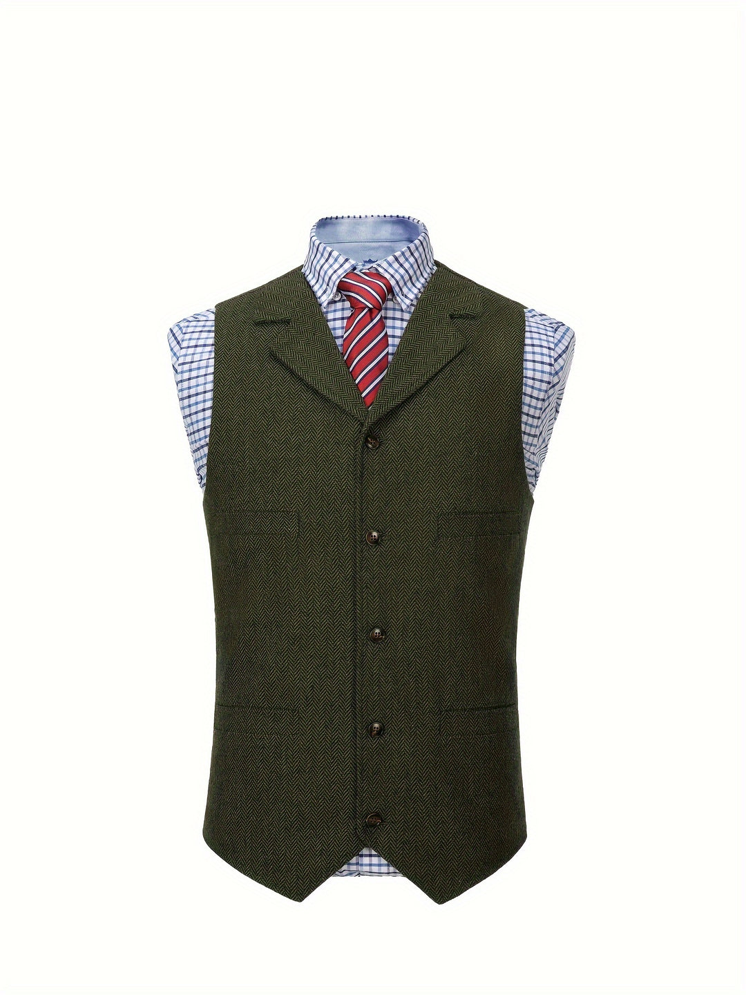 Waylon | Heritage Herringbone Vest
