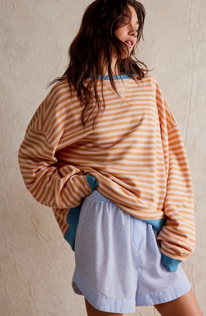 Elena | Striped Round-Neck Sweater