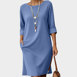 Eleanor | Comfortable Round Neck Dress