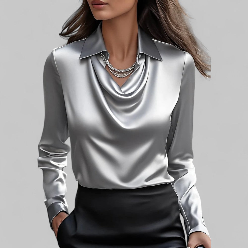 Claire | Elegant Satin Blouse