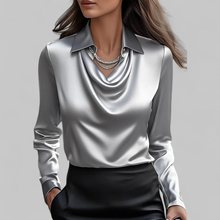 Claire | Elegant Satin Blouse