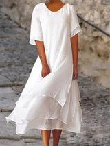 Senna | Elegant Double Layer Dress
