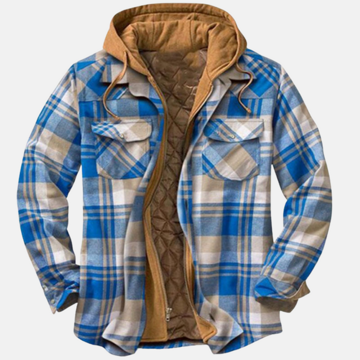 Clayton | Rugged Hooded Plaid Jacket