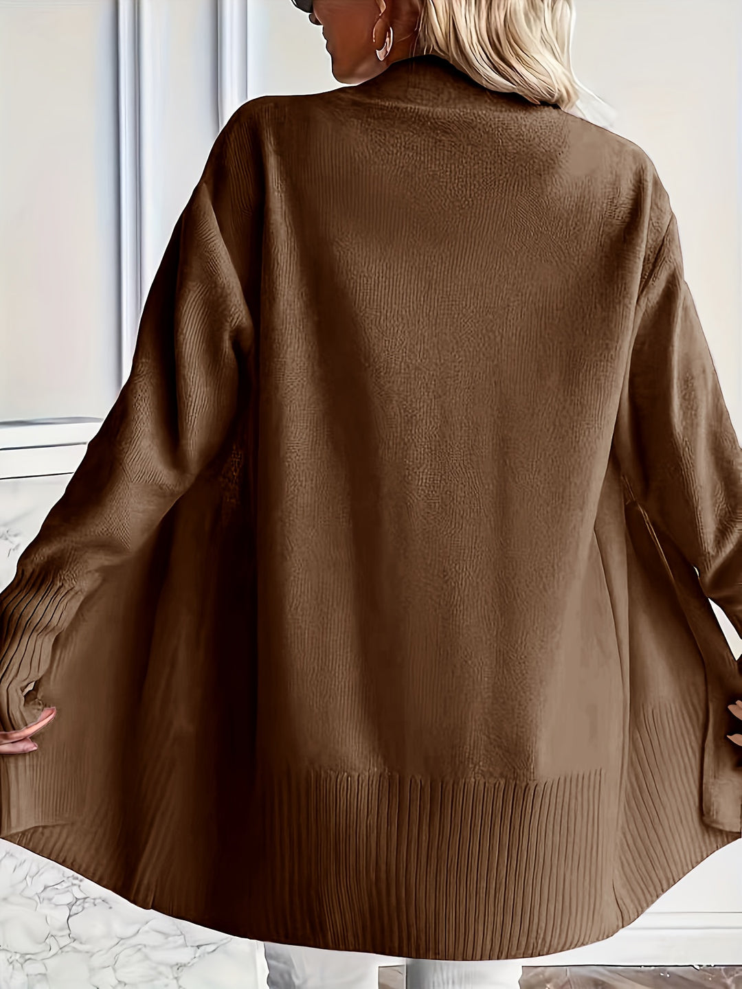 Charlotte | Draped Open-Front Cardigan